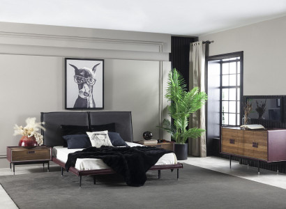 Bedroom Set Complete Wardrobe Bedside tables Bed Wardrobe 4 pieces.